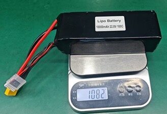 10000mAh 22.8V 6S 50C LiPo Battery for 8-15 Inch FPV Drone