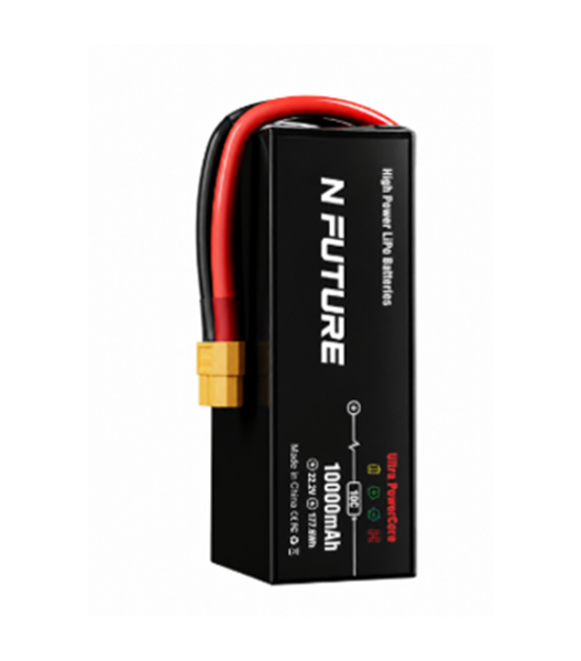 10000mAh 22.8V 6S 50C LiPo Battery for 8-15 Inch FPV Drone